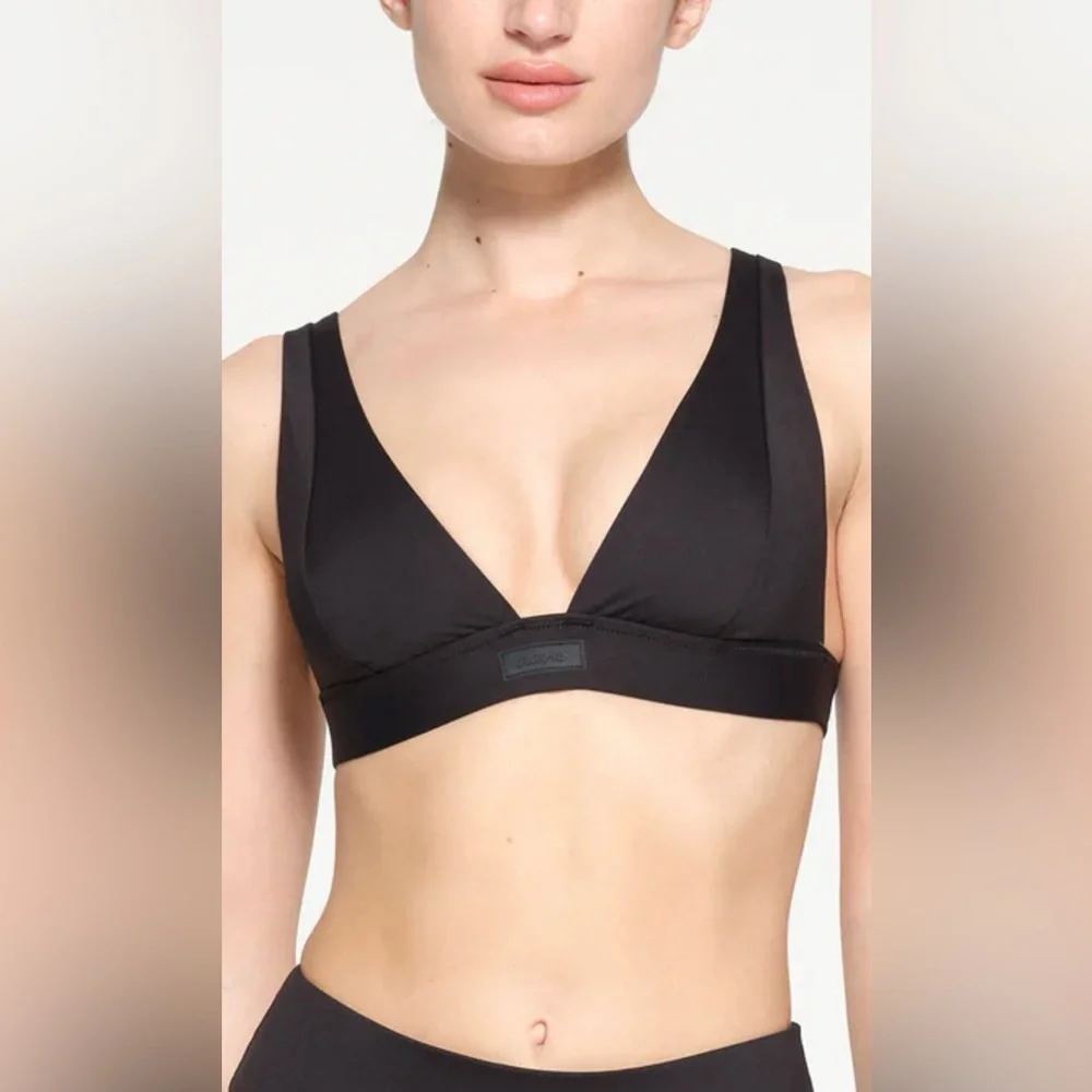 NWT Skims Bikini 2pc Set Swimwear Onyx Black Size S